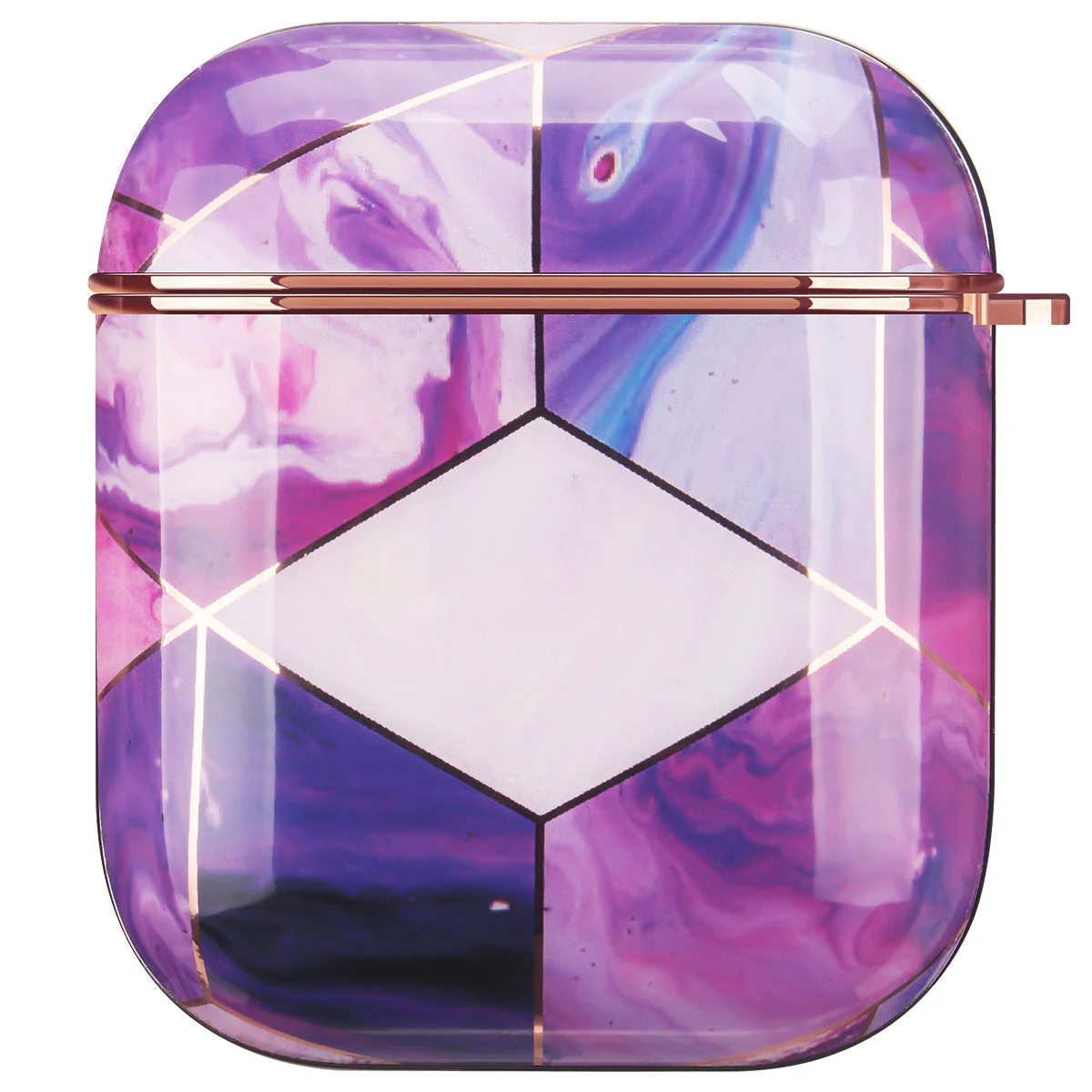 AirPods | Electroplating Purple Marble Case - Image 5