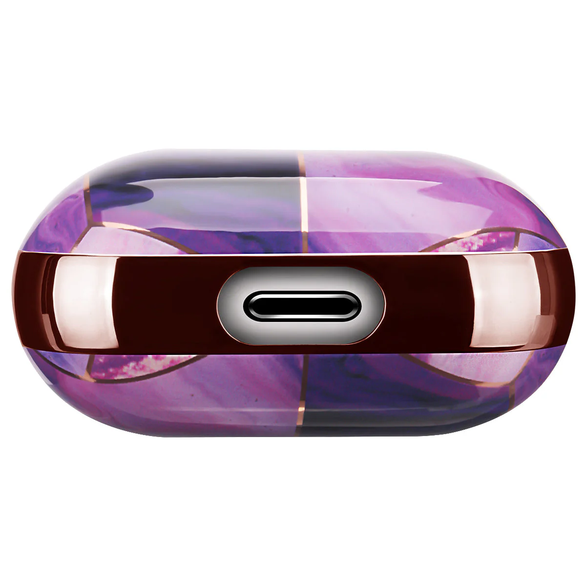 AirPods | Electroplating Purple Marble Case - Image 6
