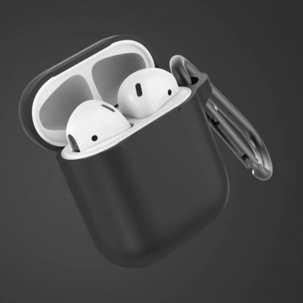 AirPods | Liquid Silicone Case-Black - Image 3