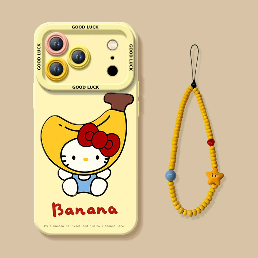 iPhone beads series | Hello Kitty Liquid Silicone Phone Case - Image 4