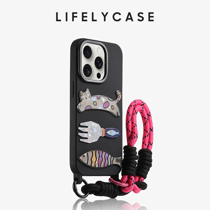 iPhone Lanyard Series | Liquid Silicone Cartoon Phone Case - Image 3