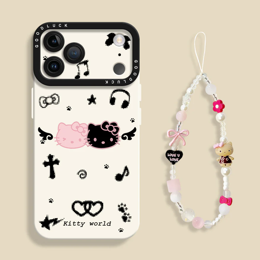 iPhone beads series | Hello Kitty Liquid Silicone Phone Case - Image 8