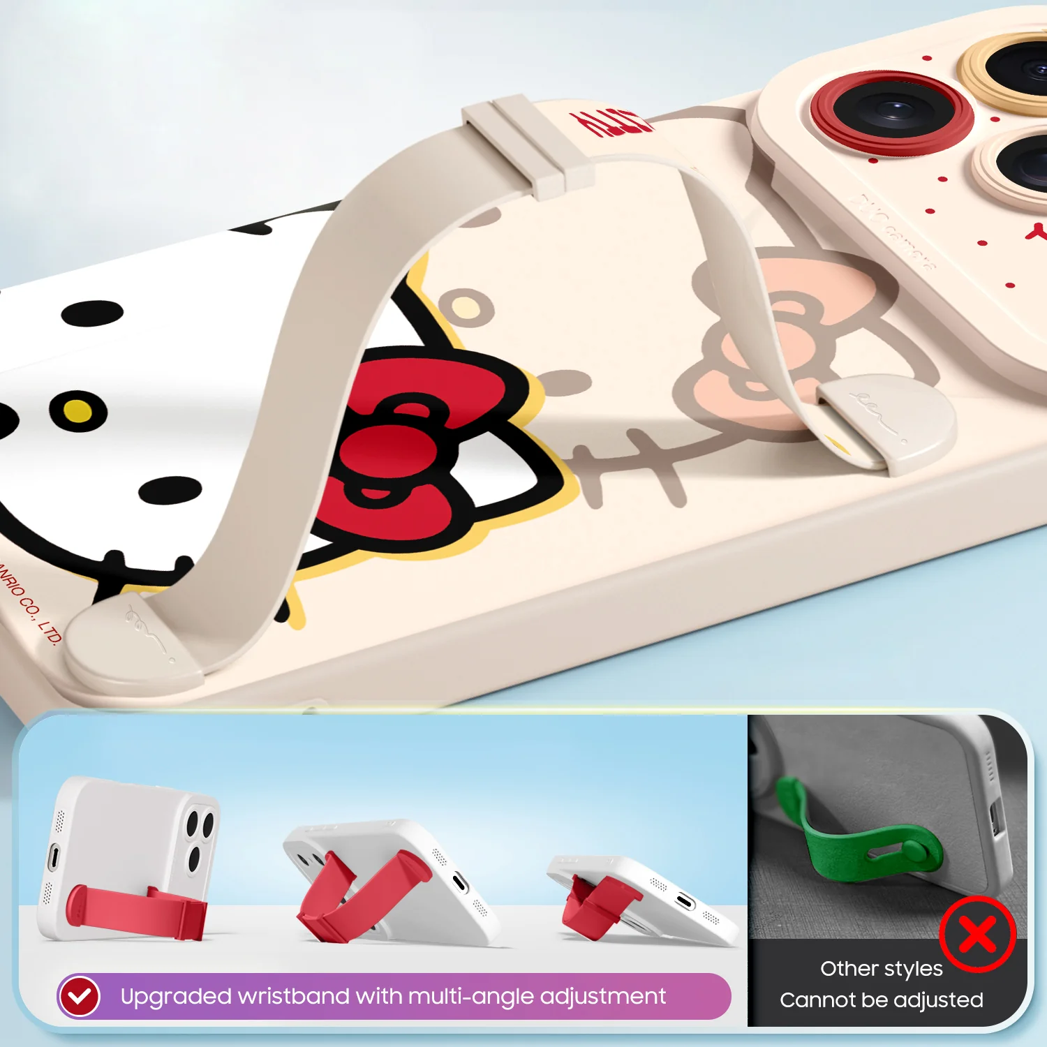 iPhone Wristband Series | Sanrio Co-Branded Liquid Silicone Phone Case - Image 5