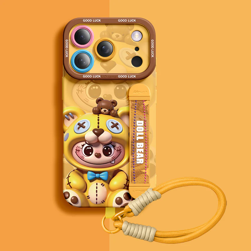 iPhone Wristband Series | Cartoon Liquid Silicone Phone Case - Image 10