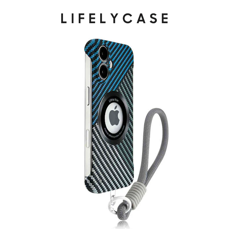 iPhone Lanyard Series | Carbon Fiber MagSafe Magnetic Phone Case - Image 4