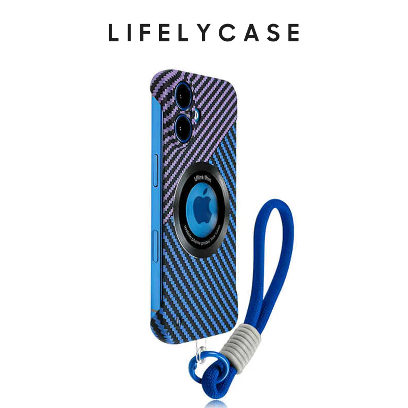 iPhone Lanyard Series | Carbon Fiber MagSafe Magnetic Phone Case - Image 7