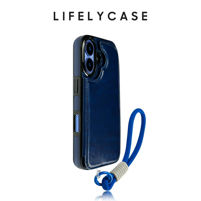 iPhone Lanyard Series | Card Holder Design Leather Phone Case - Image 6