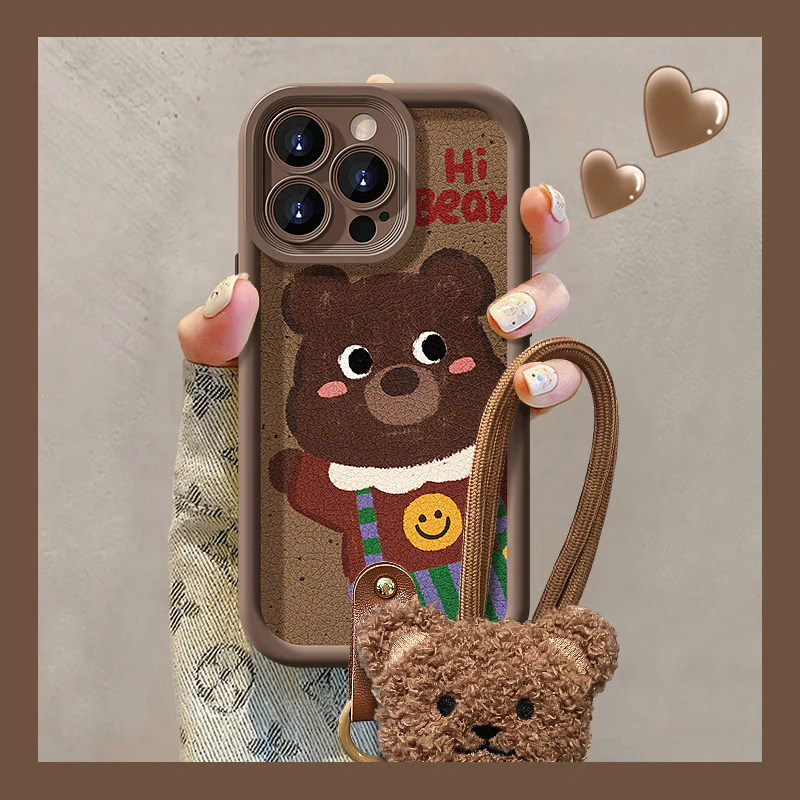 iPhone Lanyard Series | Cartoon bear phone case - Image 4