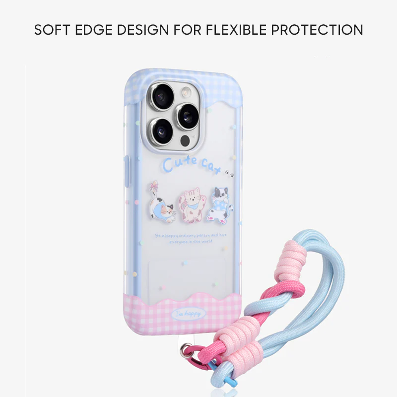 iPhone Lanyard Series | Cartoon Color Phone Case - Image 2