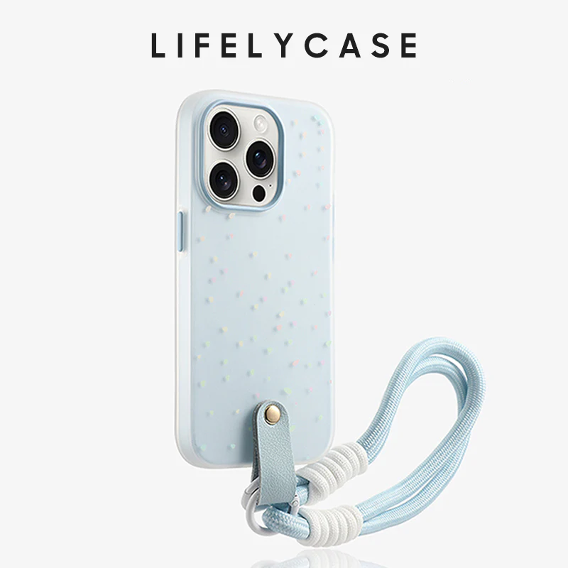 iPhone Lanyard Series | Cartoon Design Frosted Phone Case - Image 4