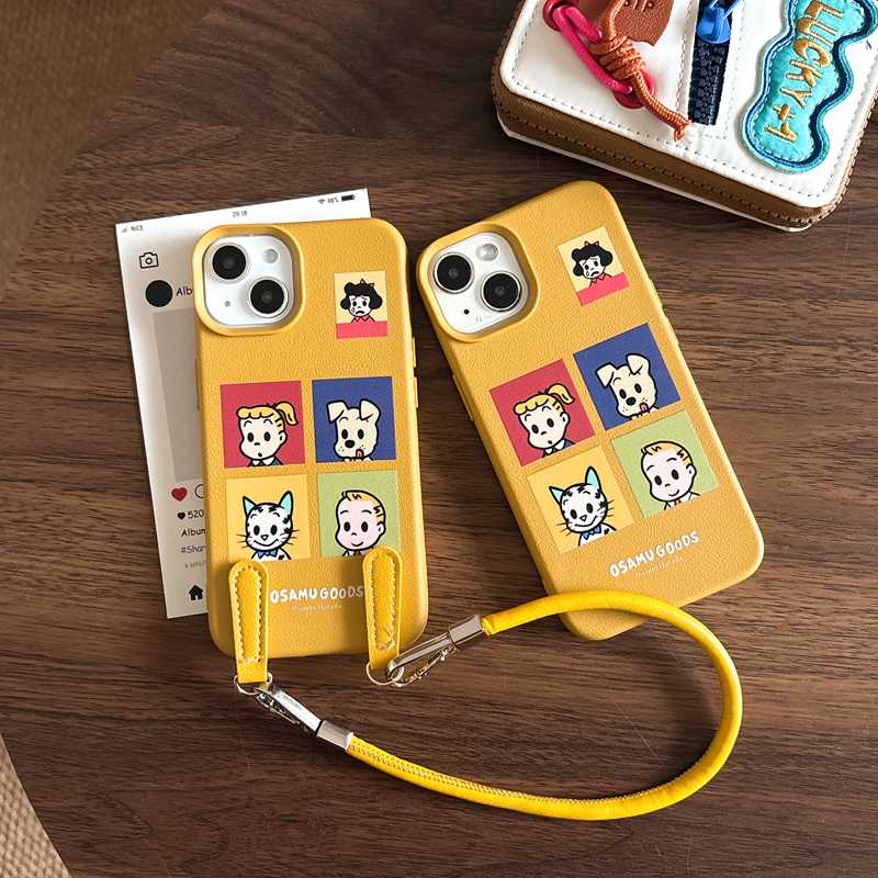 iPhone Lanyard Series | Cartoon Leather Phone Case - Image 4