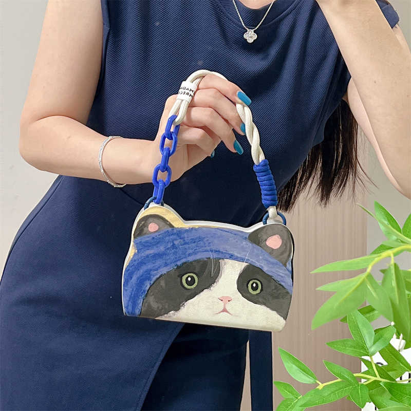 iPhone Lanyard Series | Cat with Blue Turban Phone Case - Image 3