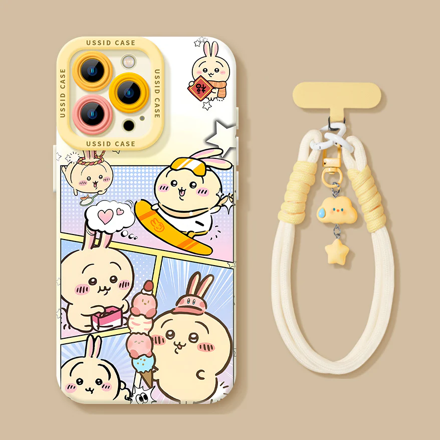 iPhone beads series | Chiikawa Liquid Silicone Phone Case - Image 4