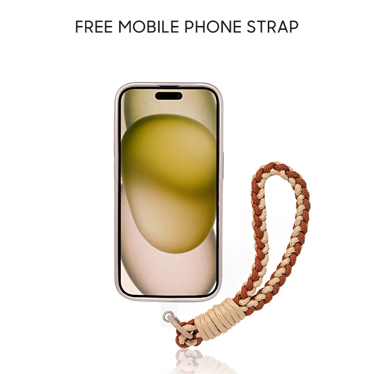 iPhone Lanyard Series | Coffee Bear Aurora Matte Phone Case - Image 4