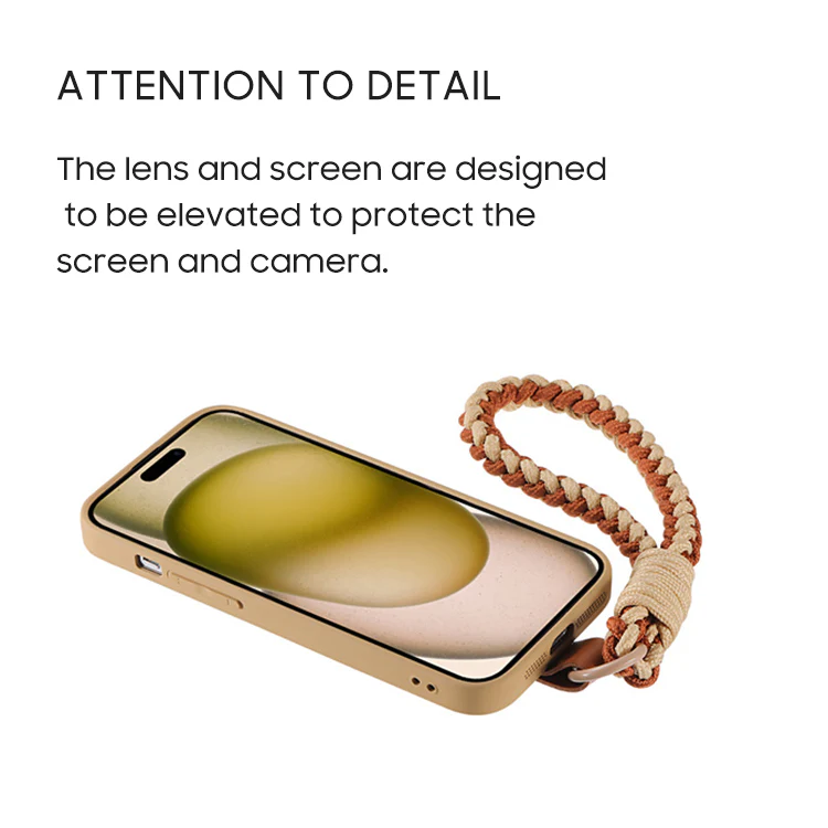 iPhone Lanyard Series | Coffee Bear Stand Phone Case - Image 5