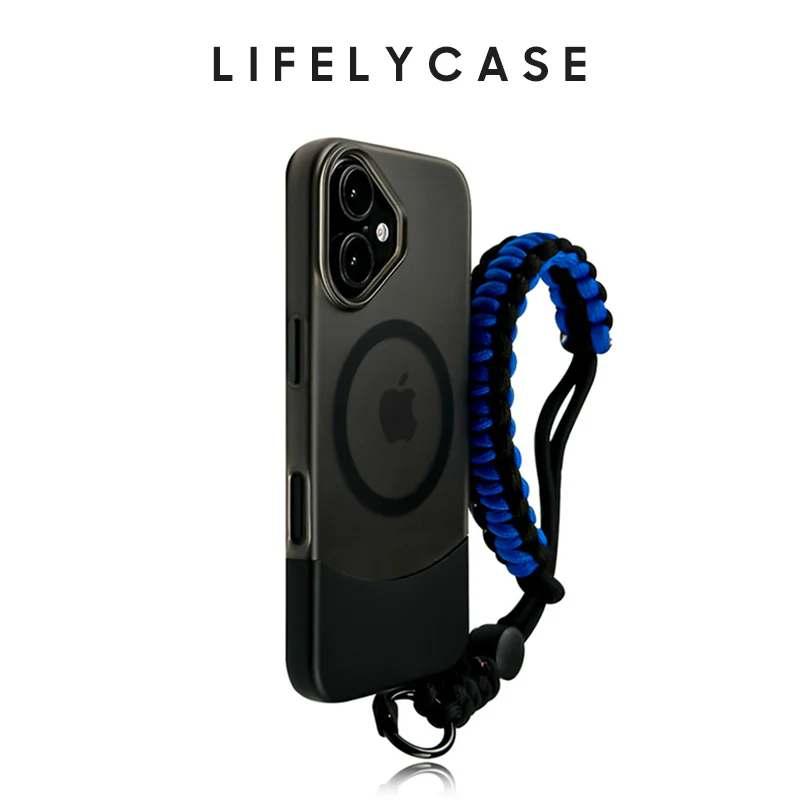 iPhone Lanyard Series | Contrast Color Matte MagSafe Magnetic Phone Case - Image 7