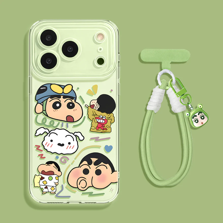 iPhone beads series | Crayon Shin-chan Design Liquid Silicone Phone Case - Image 5