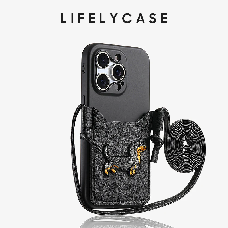 iPhone Lanyard Series | Cartoon Phone Case with Long Crossbody Lanyard - Image 4