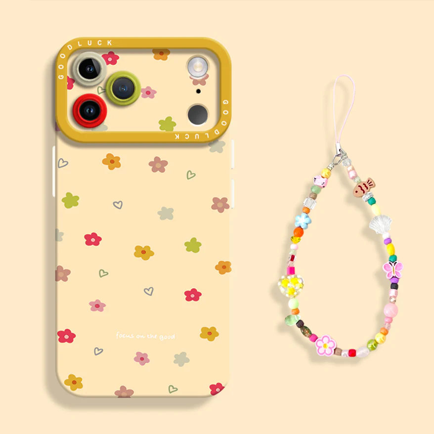 iPhone beads series | Cute Cartoon Liquid Silicone Phone Case - Image 3
