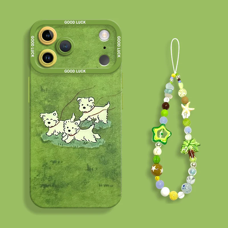iPhone beads series | Cute Liquid Silicone Phone Case - Image 4