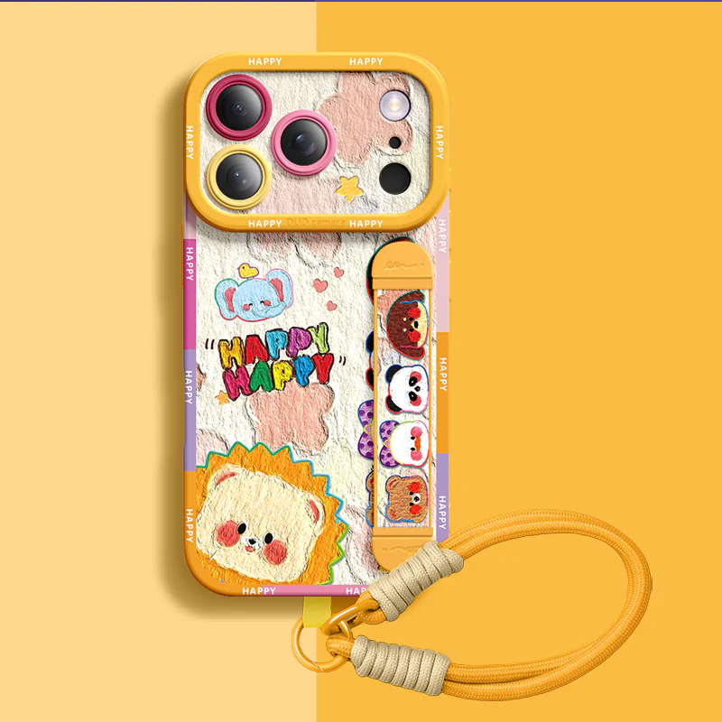 iPhone Wristband Series | Cute Little Animals Liquid Silicone Phone Case - Image 7