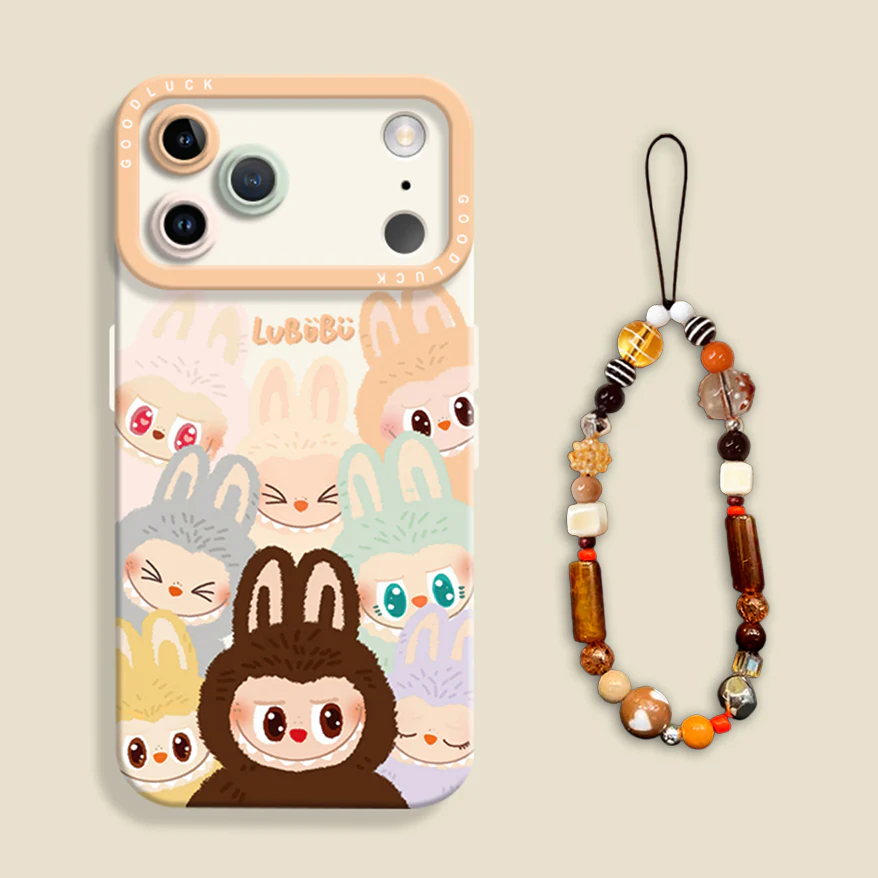 iPhone beads series | Cute Cartoon Liquid Silicone Phone Case - Image 7