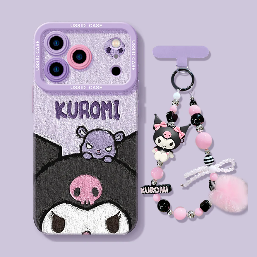 iPhone beads series | Sanrio Cartoon Design Liquid Silicone Phone Case - Image 3