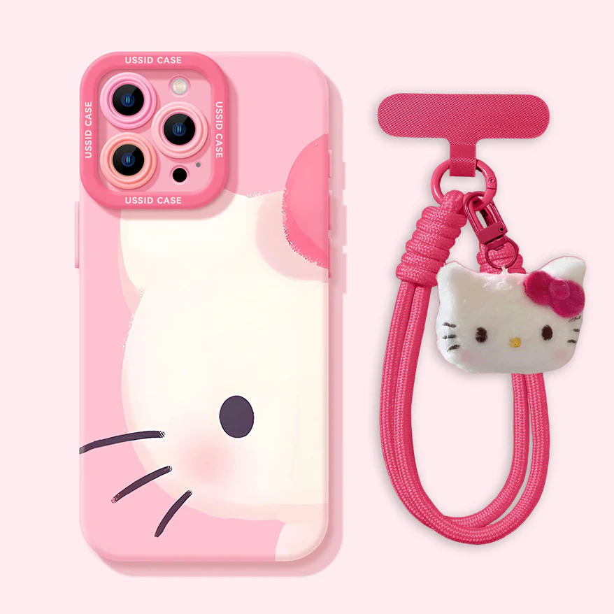 iPhone beads series | Sanrio Cartoon Design Liquid Silicone Phone Case - Image 4