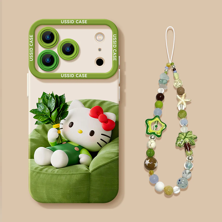 iPhone beads series | Sanrio Cartoon Design Liquid Silicone Phone Case - Image 8