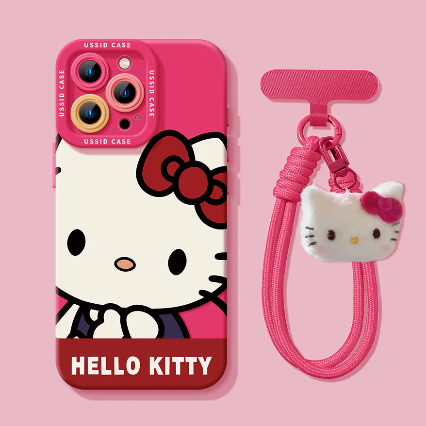 iPhone beads series | Sanrio Cartoon Design Liquid Silicone Phone Case - Image 9