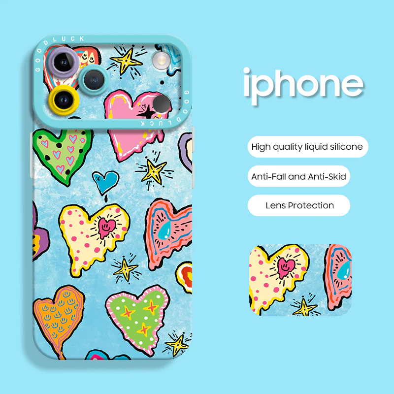 iPhone beads series | Cute Liquid Silicone Phone Case - Image 2