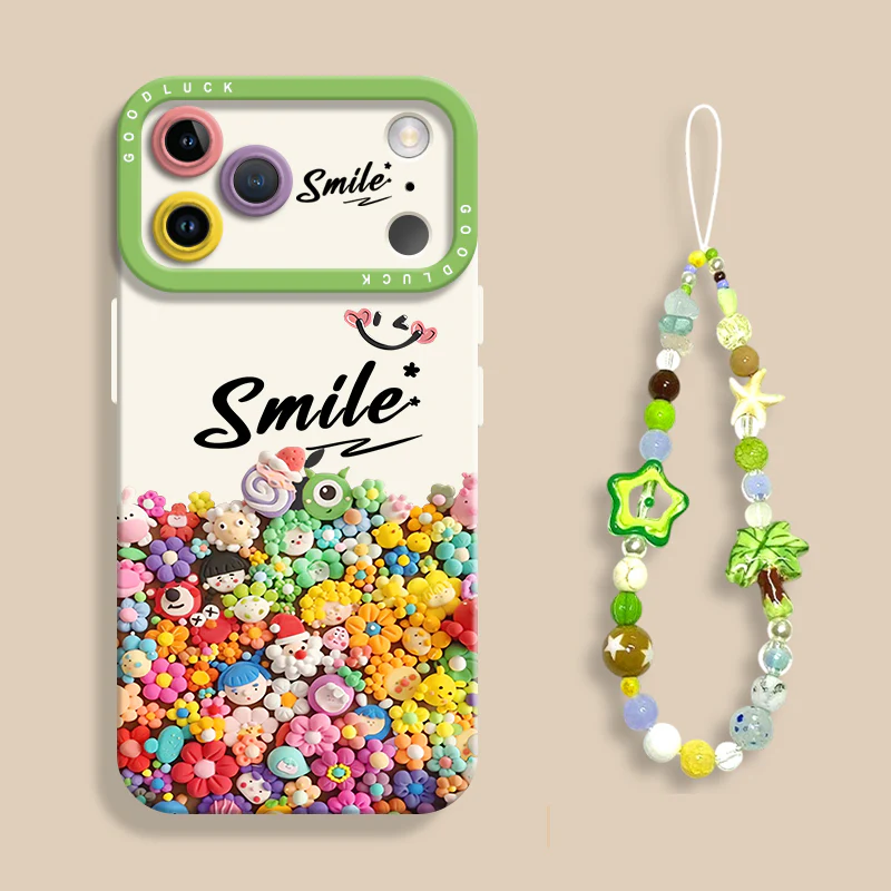 iPhone beads series | Cute Liquid Silicone Phone Case - Image 4