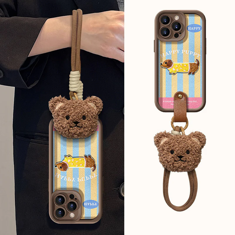 iPhone Lanyard Series | Dachshund Pendant Phone Case - Image 6
