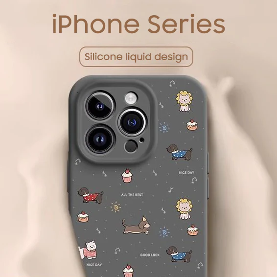 iPhone Lanyard Series | Dachshund Liquid Silicone MagSafe Phone Case - Image 3