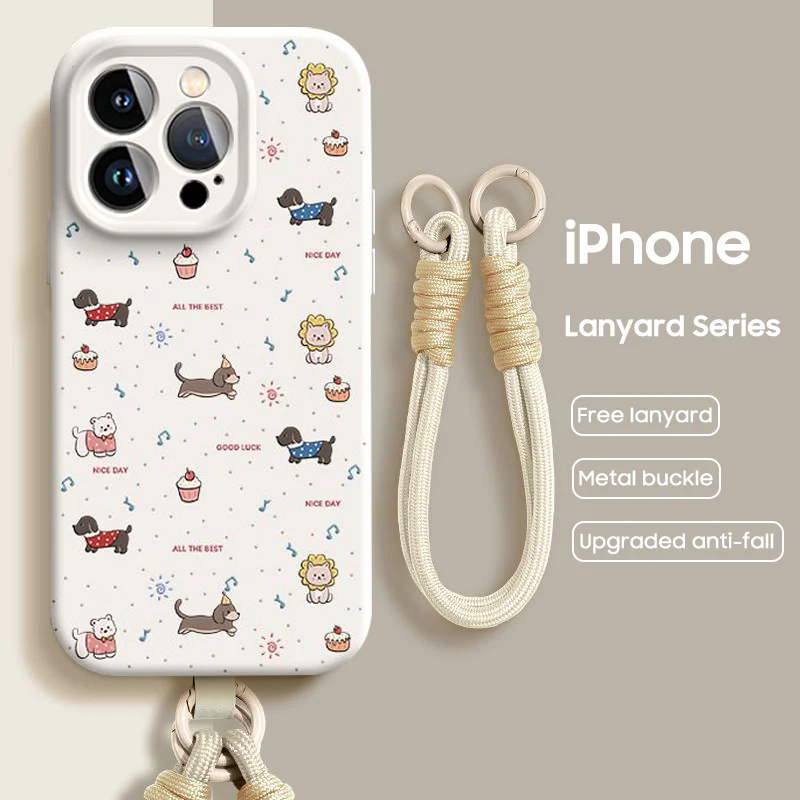 iPhone Lanyard Series | Dachshund Liquid Silicone MagSafe Phone Case - Image 7