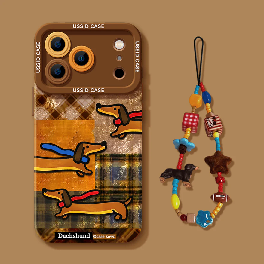 iPhone beads series | Dachshund Design Liquid Silicone Phone Case - Image 3