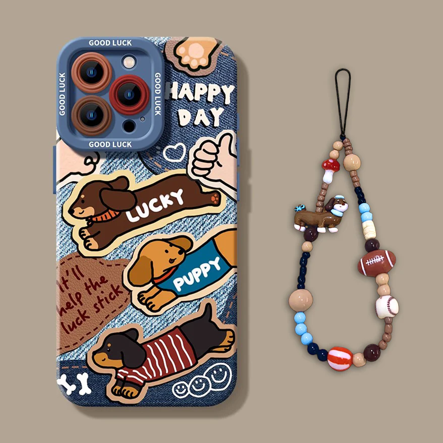 iPhone beads series | Dachshund Design Liquid Silicone Phone Case - Image 7