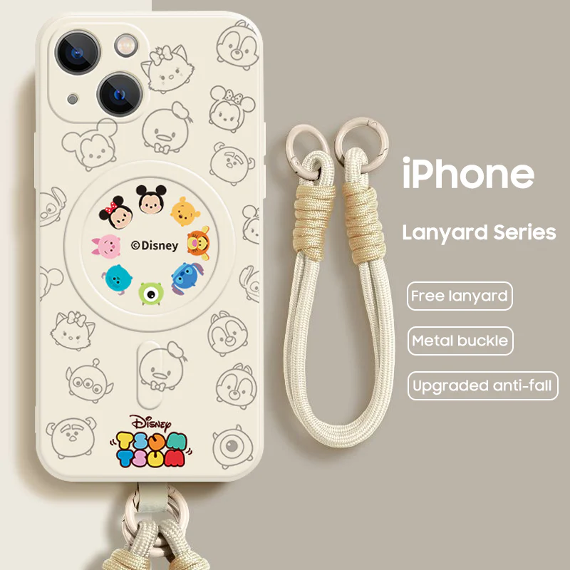 iPhone Lanyard Series | Disney Design Liquid Silicone MagSafe Phone Case - Image 5
