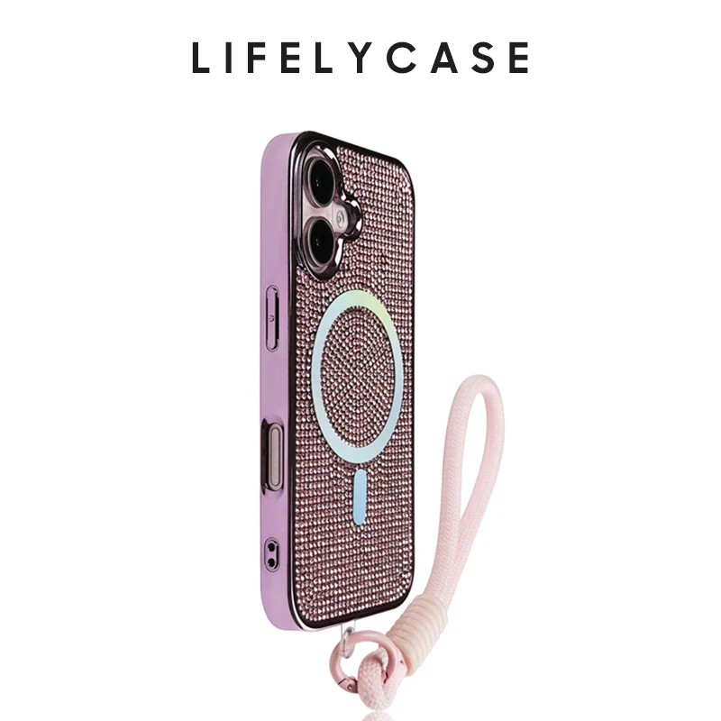 iPhone Lanyard Series | Diamond Design Magsafe Magnetic Phone Case - Image 5