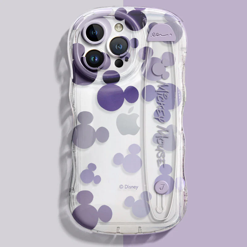 iPhone Series | Cartoon Disney Design Transparent Wristband Phone Case - Image 9