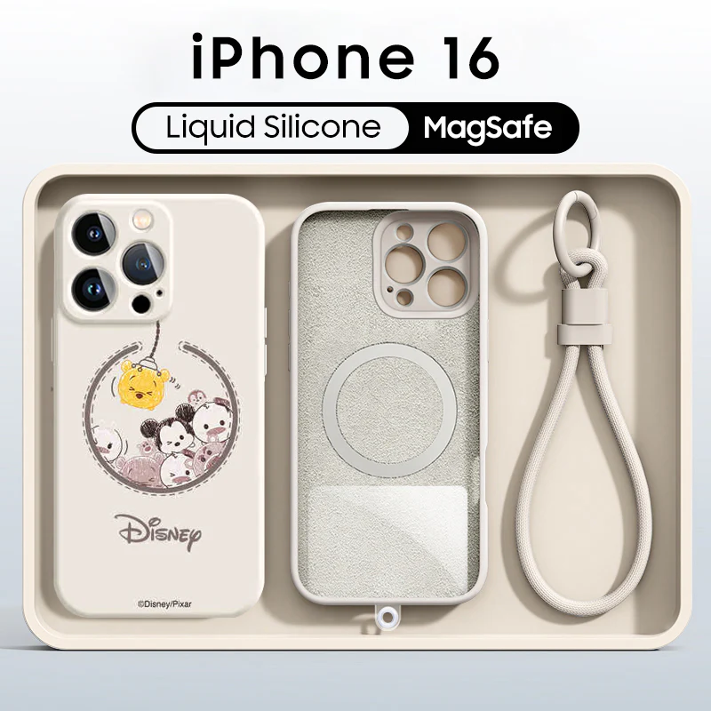 iPhone Lanyard Series | Disney Design Liquid Silicone MagSafe Phone Case - Image 11