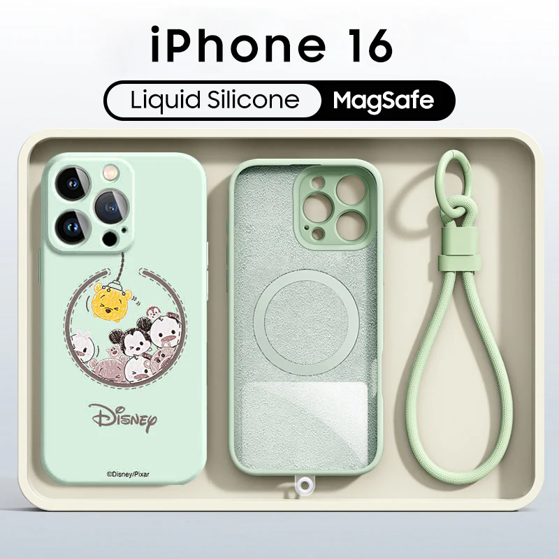 iPhone Lanyard Series | Disney Design Liquid Silicone MagSafe Phone Case - Image 9