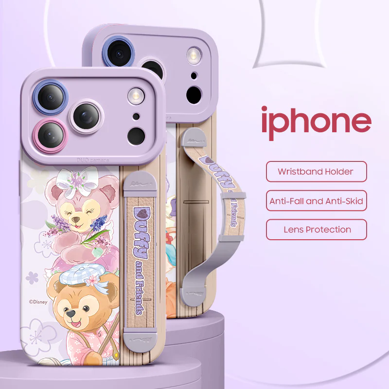 iPhone Wristband Series | Disney Cartoons Liquid Silicone Phone Case - Image 3