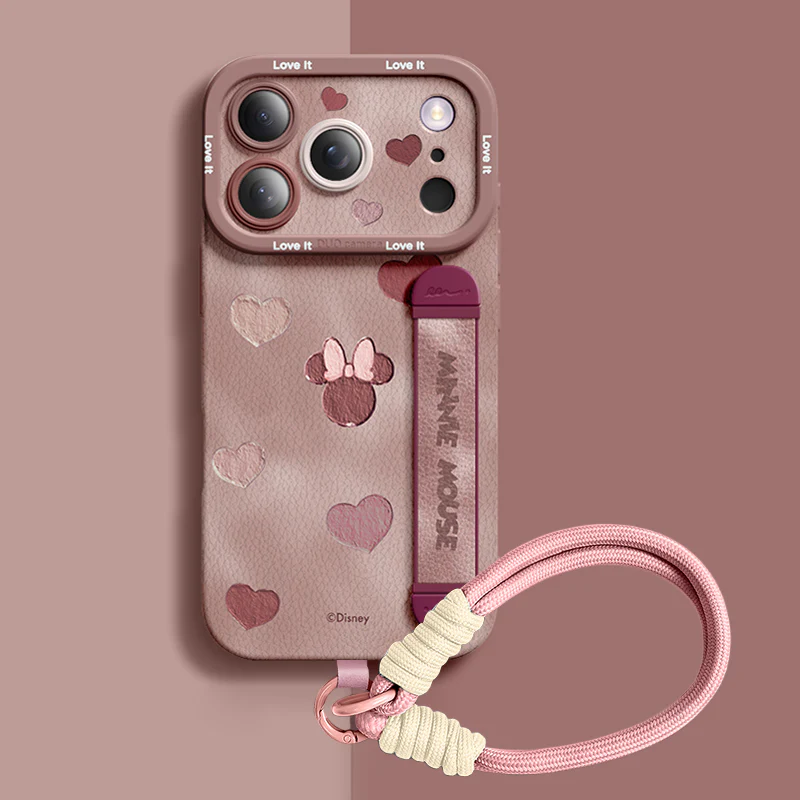 iPhone Wristband Series | Disney's Minnie Mouse Liquid Silicone Phone Case - Image 8