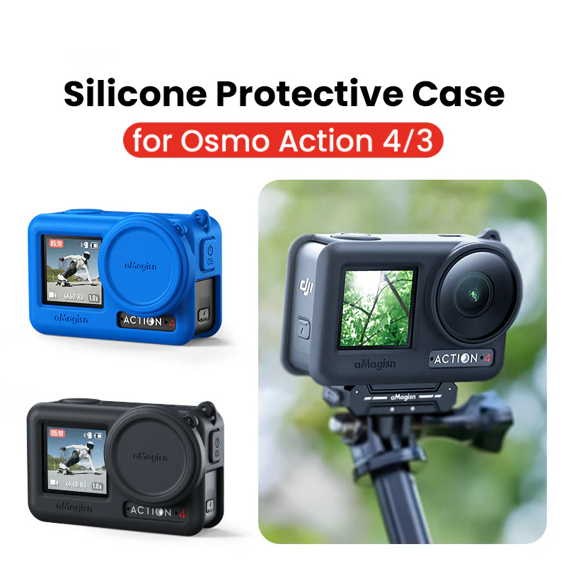 DJI Action 4/3 Accessories | Silicone Protective Case (With Neck Lanyard) - Image 4