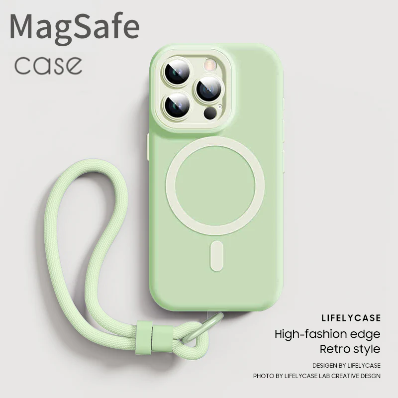 iPhone Lanyard Series | Dopamine Contrast Color Design Magsafe Phone Case - Image 10