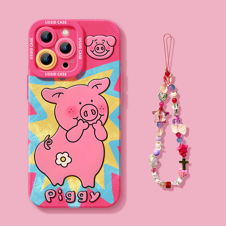 iPhone beads series | Original Design Cartoon Liquid Silicone Phone Case - Image 5