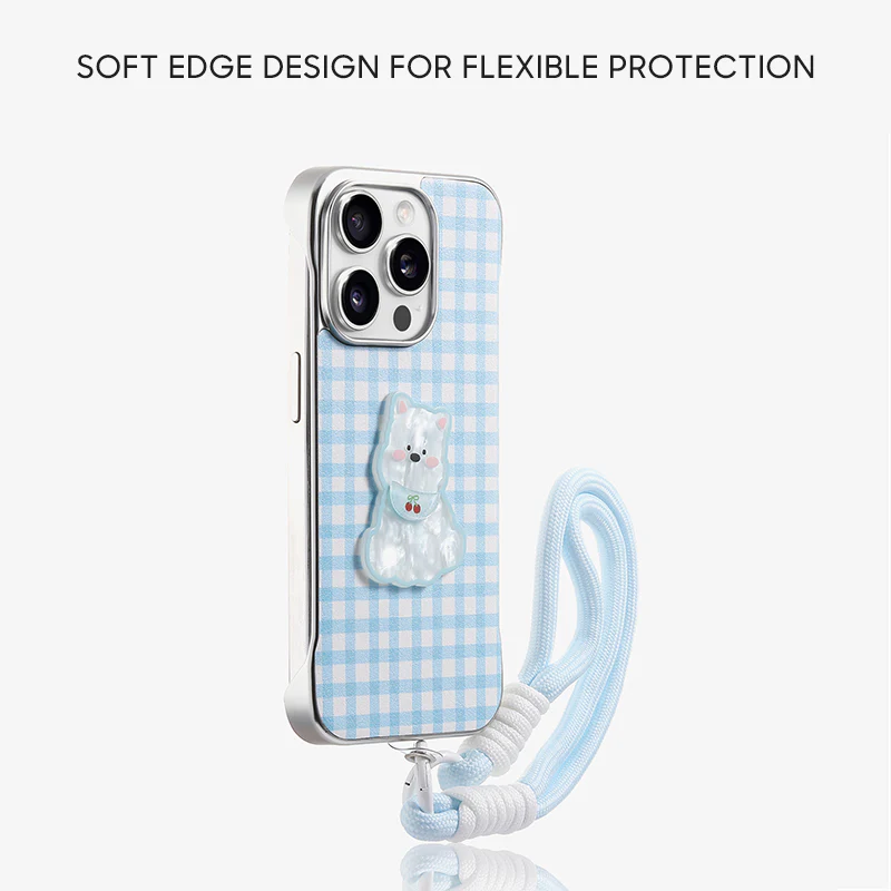 iPhone Lanyard Series | Liquid Silicone Cartoon Phone Case - Image 2