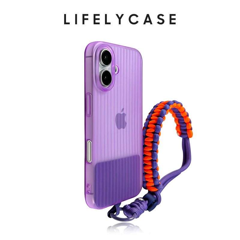 iPhone Lanyard Series | Frosted Corrugated Design Phone Case - Image 5