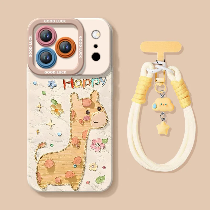 iPhone beads series | Original Cartoon Design Liquid Silicone Phone Case - Image 8